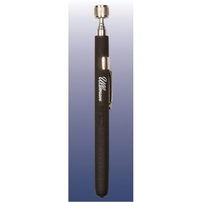 Ullman HT-5 Pocket Telescopic Magnetic Pickup Tool With Pocket Clip, Powercap®, 5-1/2 to 25-1/2 in L Extended, 2.5 lb Pull, Cushion Grip Handle, Neodymium Iron Boron